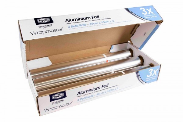 Aluminiumfolie für Wrapmaster 4500 und Wrapmaster DUO, 45 cm x 150 m
